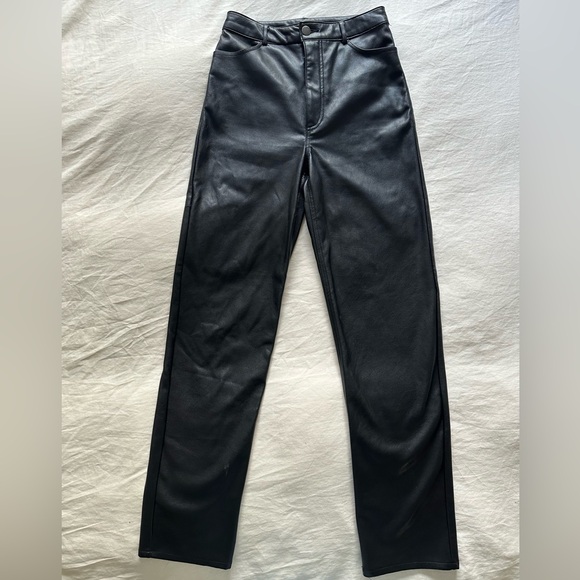 NWT Dynamite Gisele Faux Leather Pants - Picture 5 of 7